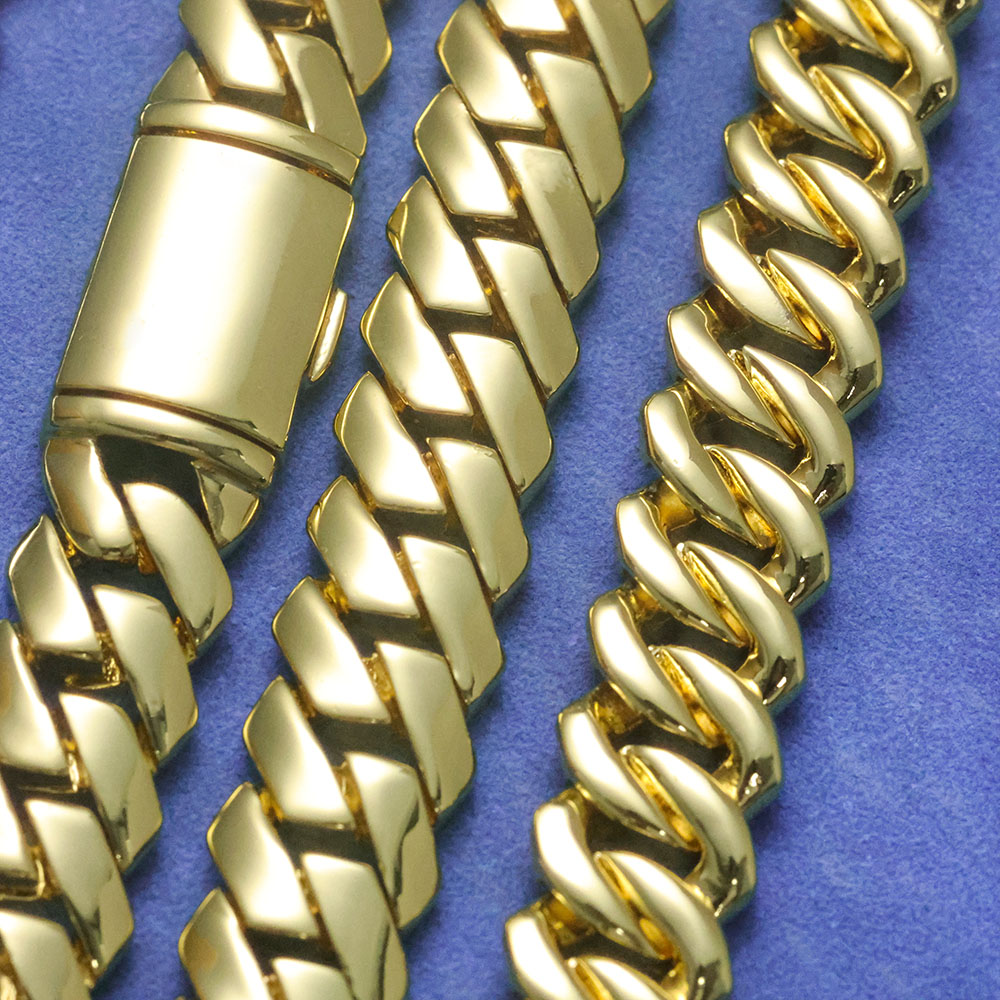 Cuban Link Chain 12Mm - ESKEEM Kalung Halus Rantai Monaco Poles