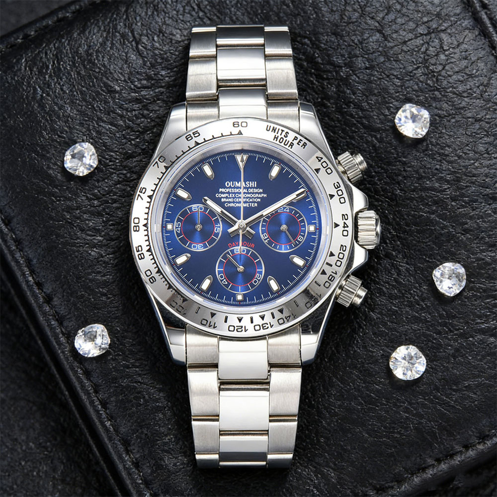 Watch Accessories - Jam Tangan Perak 39mm Mesin VK63