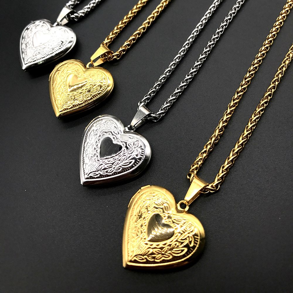 Heart Locket Necklace Photo - Mode Foto Gambar Liontin Kalung Berbentuk