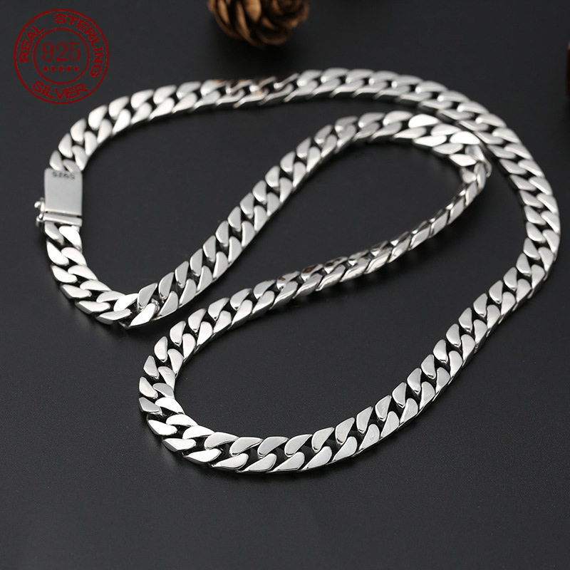 Harga pabrik 100% S925 perak m - 925 Sterling Silver Chain Necklace Men ulasan dan harga