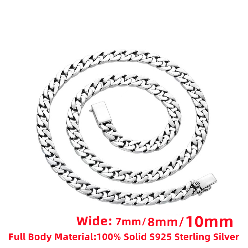 Harga pabrik 100% S925 perak m - 925 Sterling Silver Chain Necklace Men ulasan dan harga