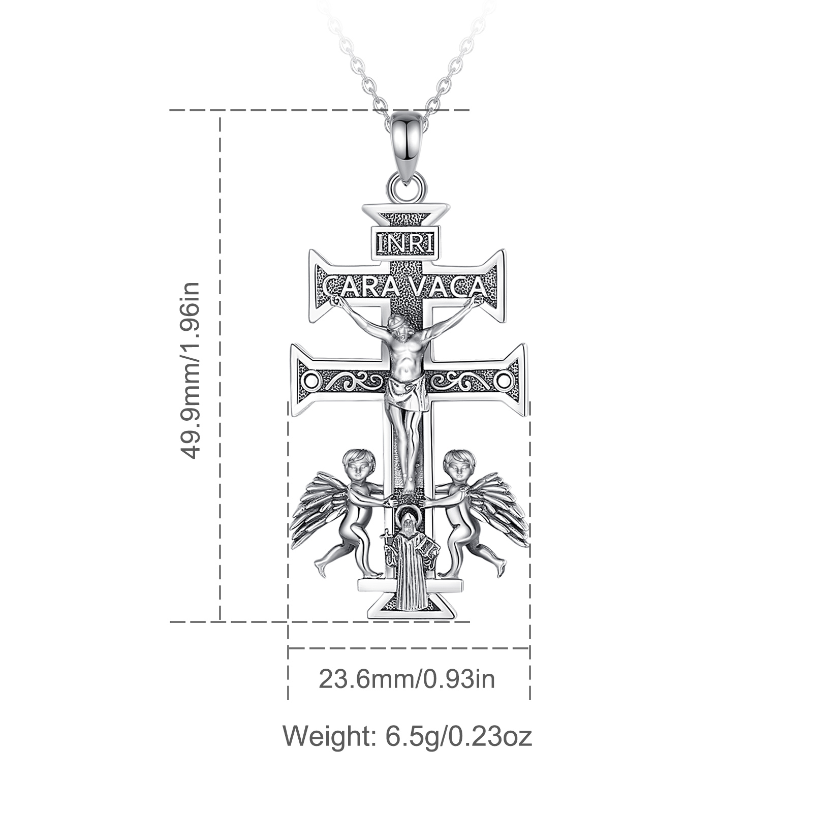 Eudora 925 perak murni Caravac - 925 Sterling Silver Chain Necklace Men ulasan dan harga