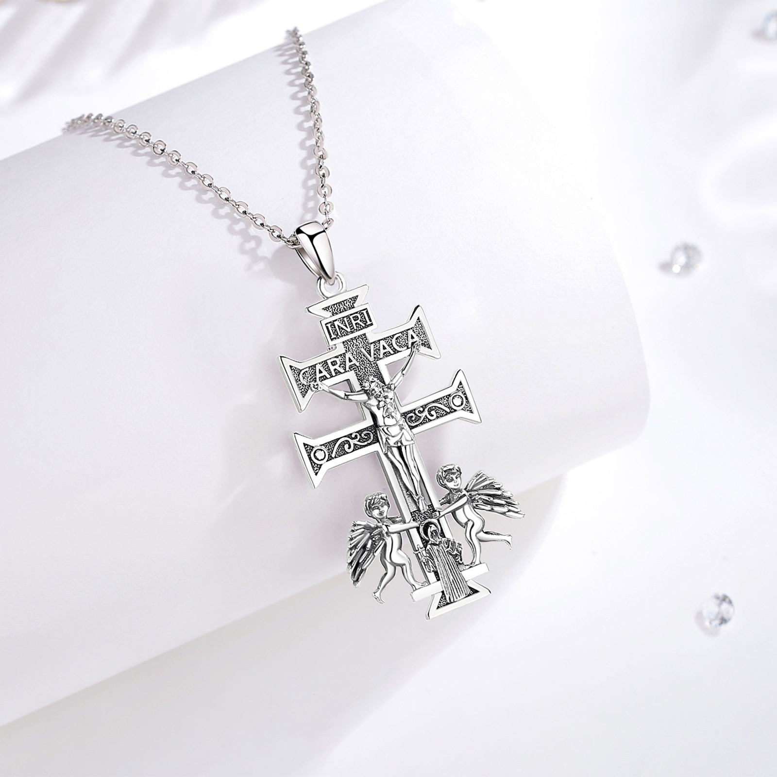 Eudora 925 perak murni Caravac - 925 Sterling Silver Chain Necklace Men ulasan dan harga