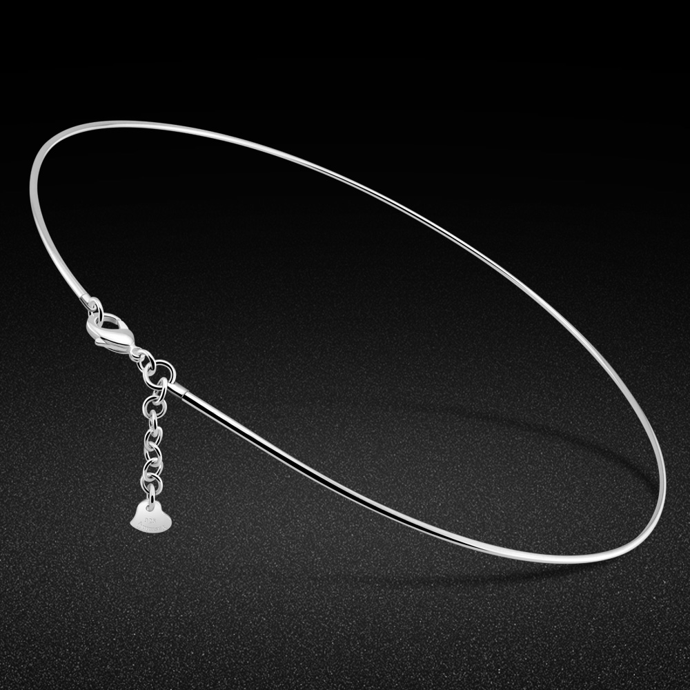 Kpop kalung rantai Choker pera - 925 Sterling Silver Chain Necklace Men ulasan dan harga