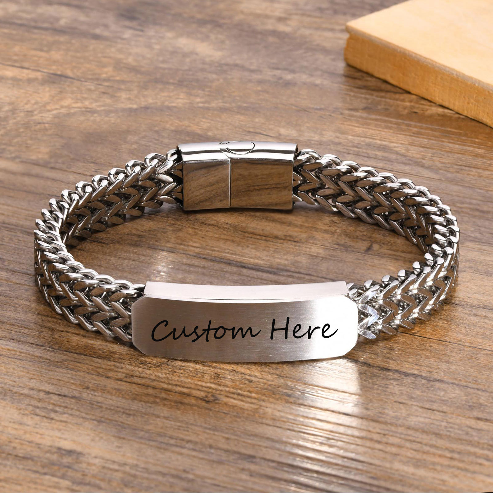 Gelang ID Kustom Gratis untuk  - Cuban Link Chain 12Mm ulasan dan harga