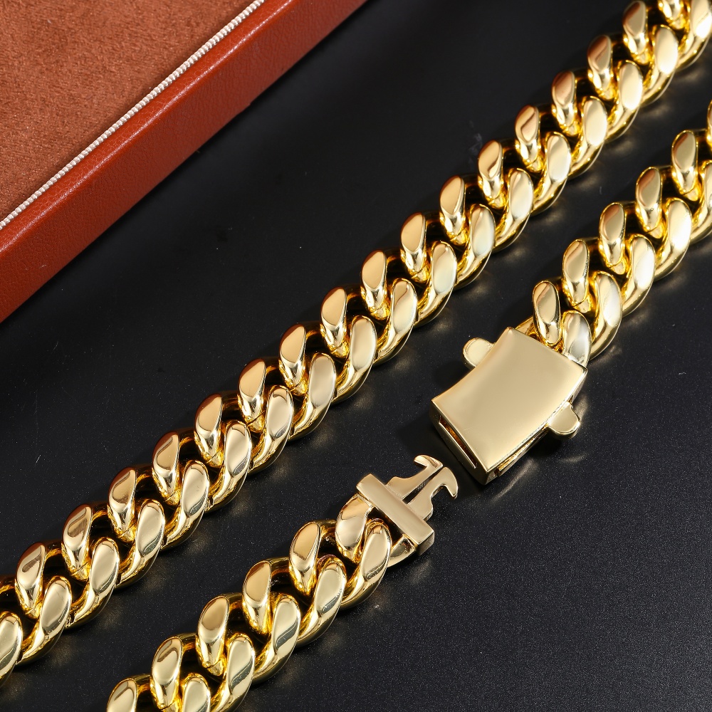 Gelang Rantai Miami Cuban 12mm - Cuban Link Chain 12Mm ulasan dan harga