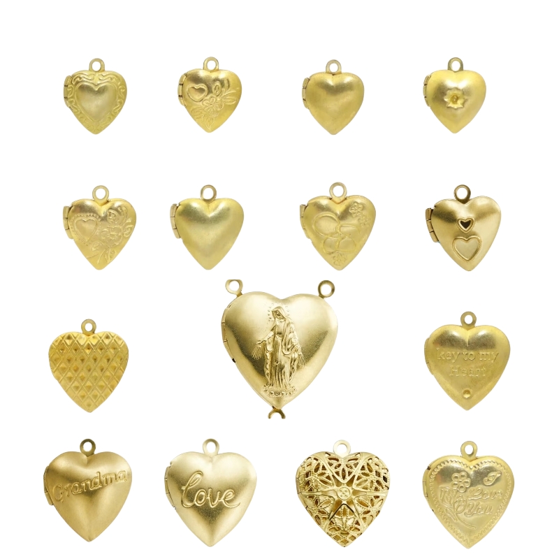 BoYuTe (50 Potongan/Lot) Liont - Heart Locket Necklace Photo ulasan dan harga