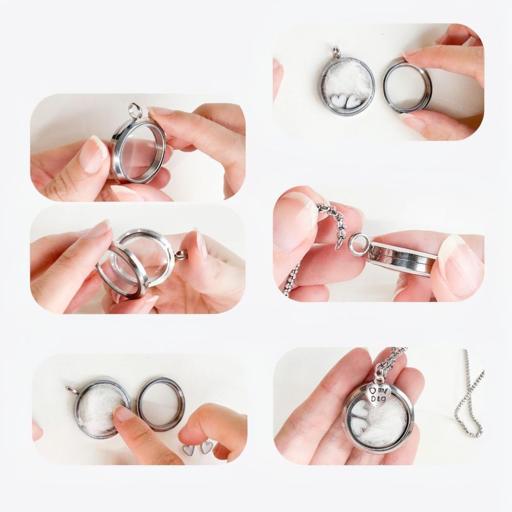 Kalung Kenang-kenangan Bentuk  - Heart Locket Necklace Photo ulasan dan harga