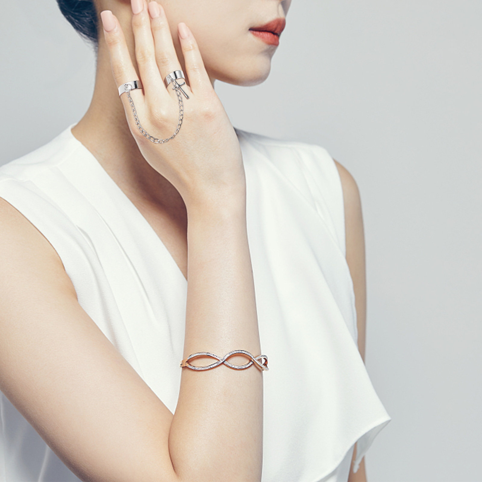 Set Cincin Jari Model Salib Go - Vintage Punk Knuckle Rings Set ulasan dan harga