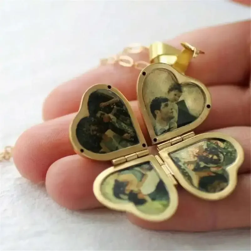 Kalung Vintage Lipat Multi-lay - Heart Locket Necklace Photo ulasan dan harga