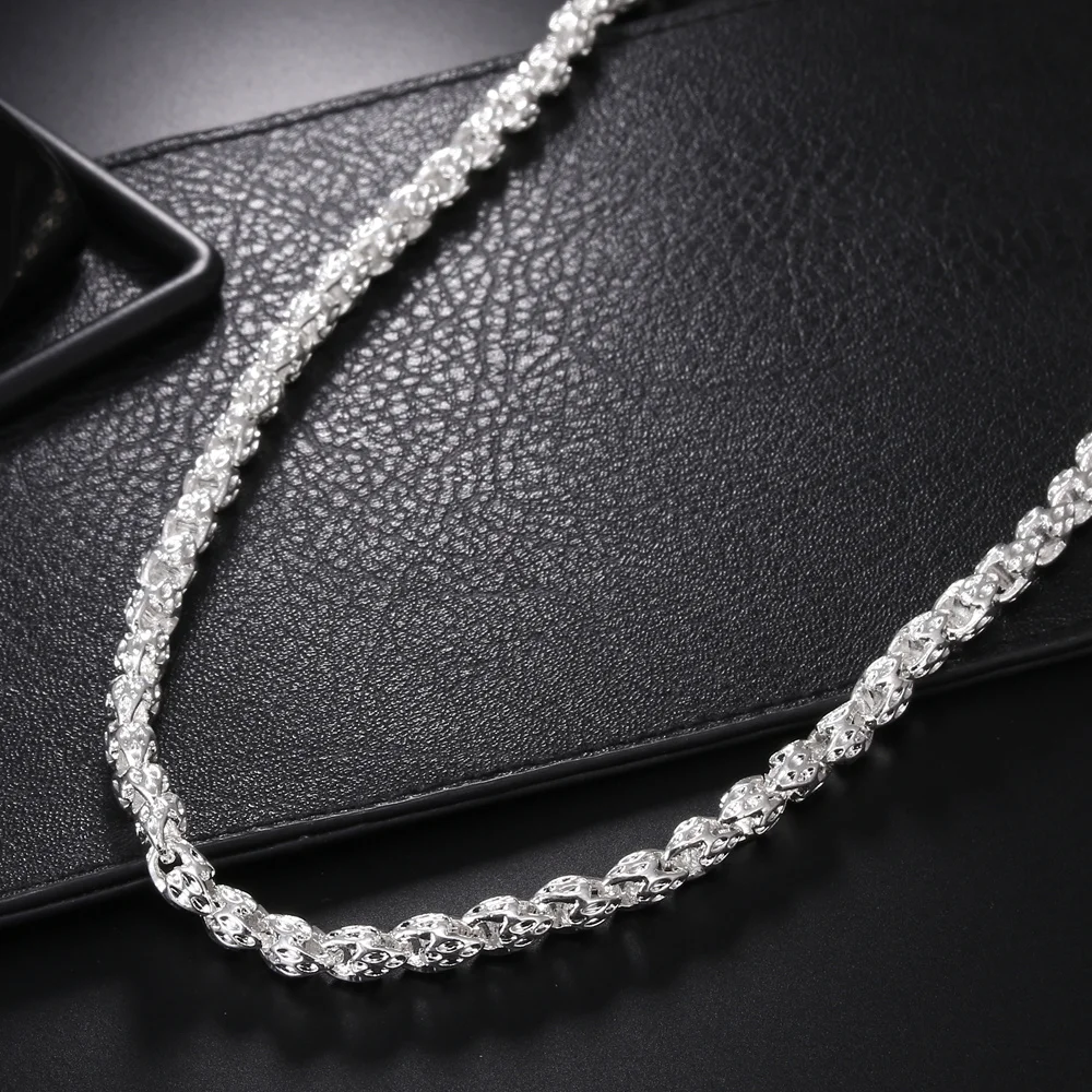 Kalung Rantai Keran 5MM Perak  - 925 Sterling Silver Chain Necklace Men ulasan dan harga