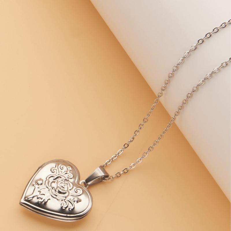 Kalung Hati Vintage Gothic Wan - Heart Locket Necklace Photo ulasan dan harga