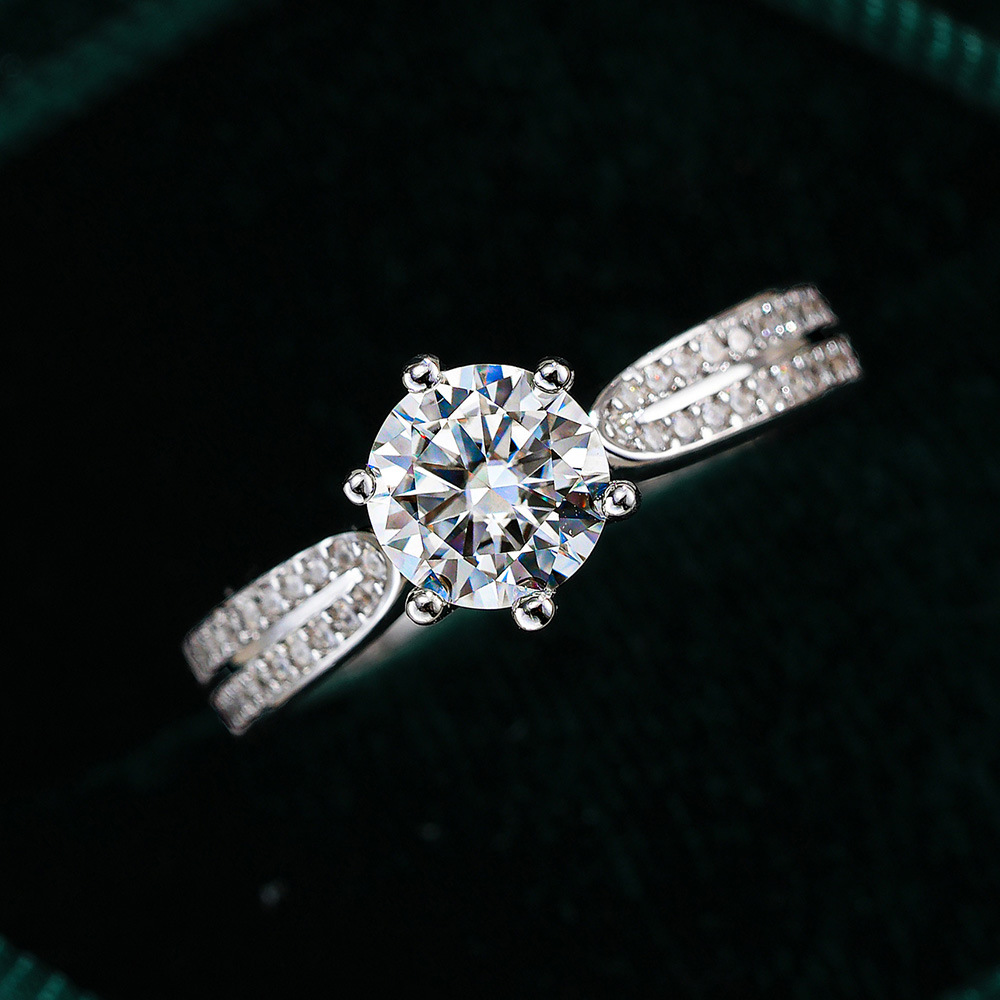 Cincin Pertunangan Moissanite  - Moissanite Engagement Ring 1 Carat ulasan dan harga