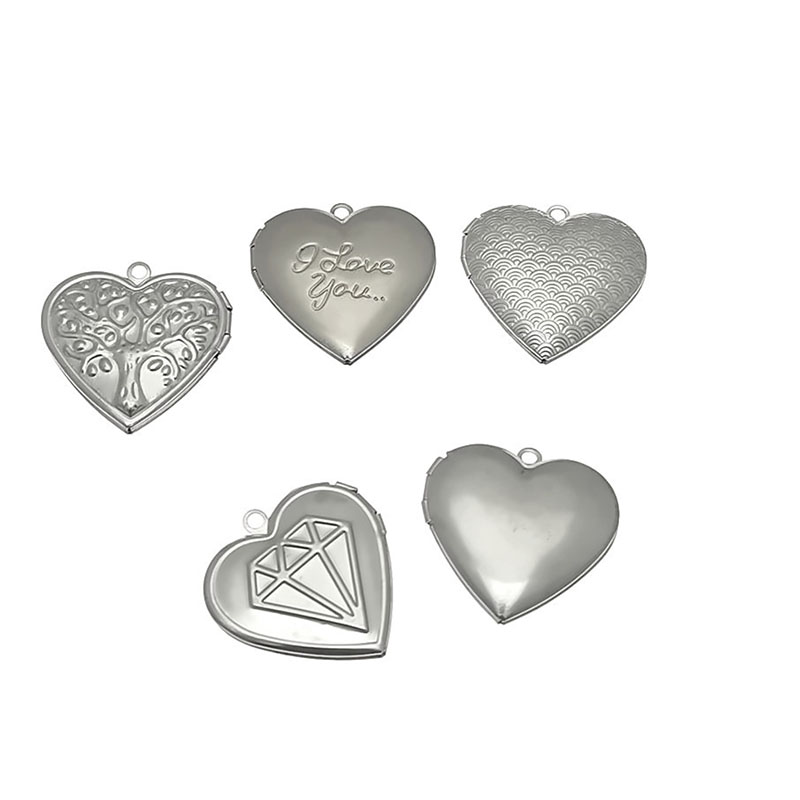 Cinta Hati Stasiun Liontin 20  - Heart Locket Necklace Photo ulasan dan harga