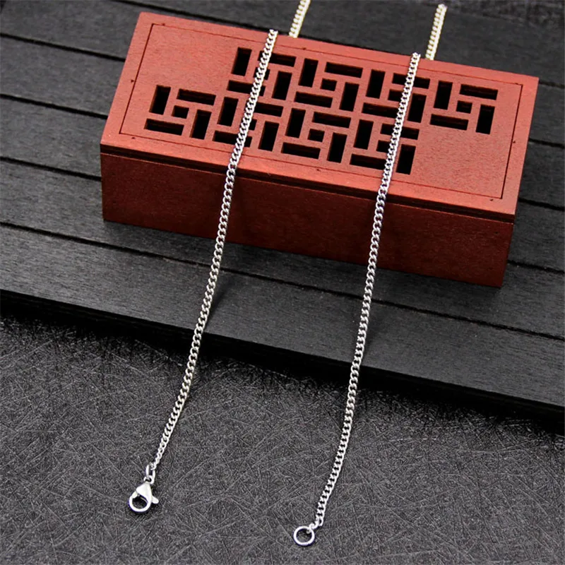 Grosir 925 perak murni 2MM 16- - 925 Sterling Silver Chain Necklace Men ulasan dan harga