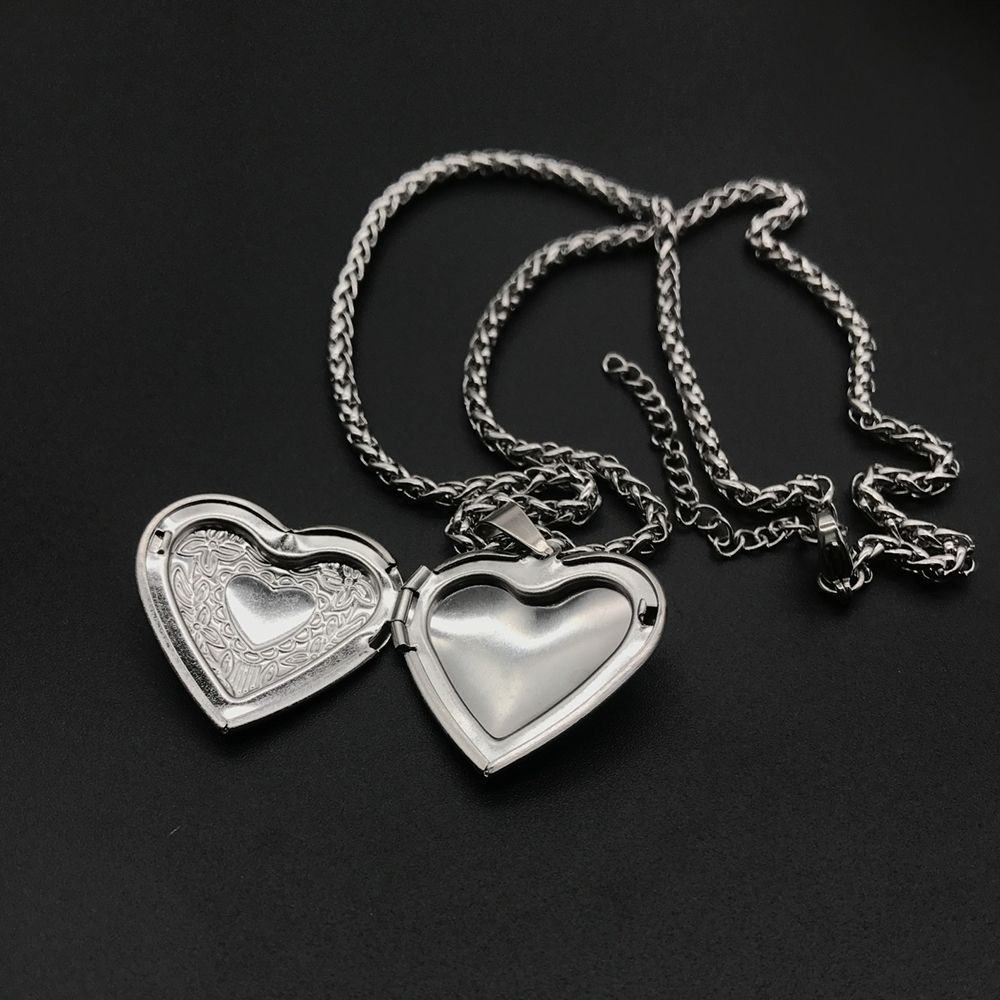 Mode Foto Gambar Liontin Kalun - Heart Locket Necklace Photo ulasan dan harga