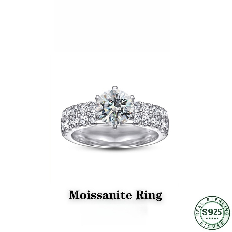 Cincin berlian moissanite pera - Moissanite Engagement Ring 1 Carat ulasan dan harga