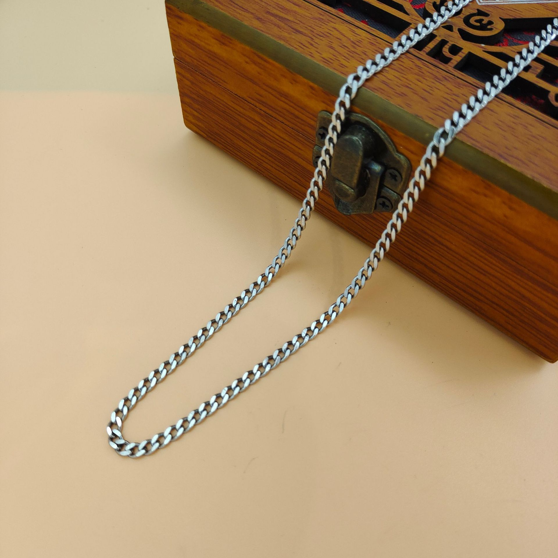 Kalung liontin perak sterling  - 925 Sterling Silver Chain Necklace Men ulasan dan harga