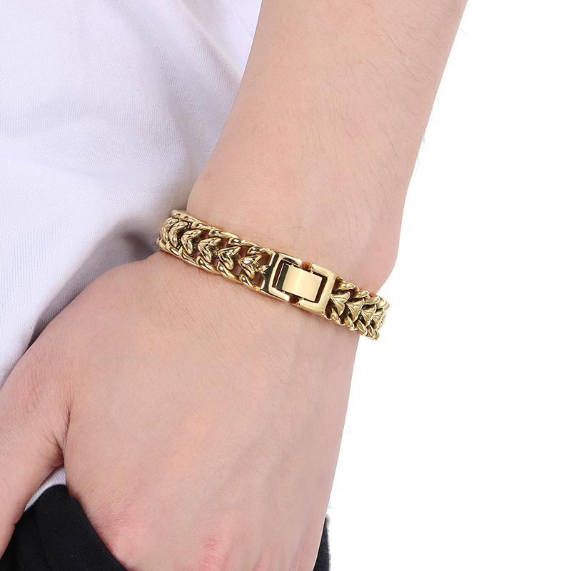 KALEN Gelang Rantai Kepang Baj - Cuban Link Chain 12Mm ulasan dan harga